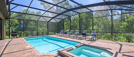 A heated pool
