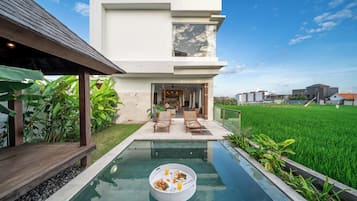 Deluxe-villa - 3 soveværelser - privat pool - udsigt til have | Pool | Udendørs pool