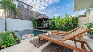 Deluxe Villa, 3 Bedrooms, Private Pool, Garden View | Terrace/patio