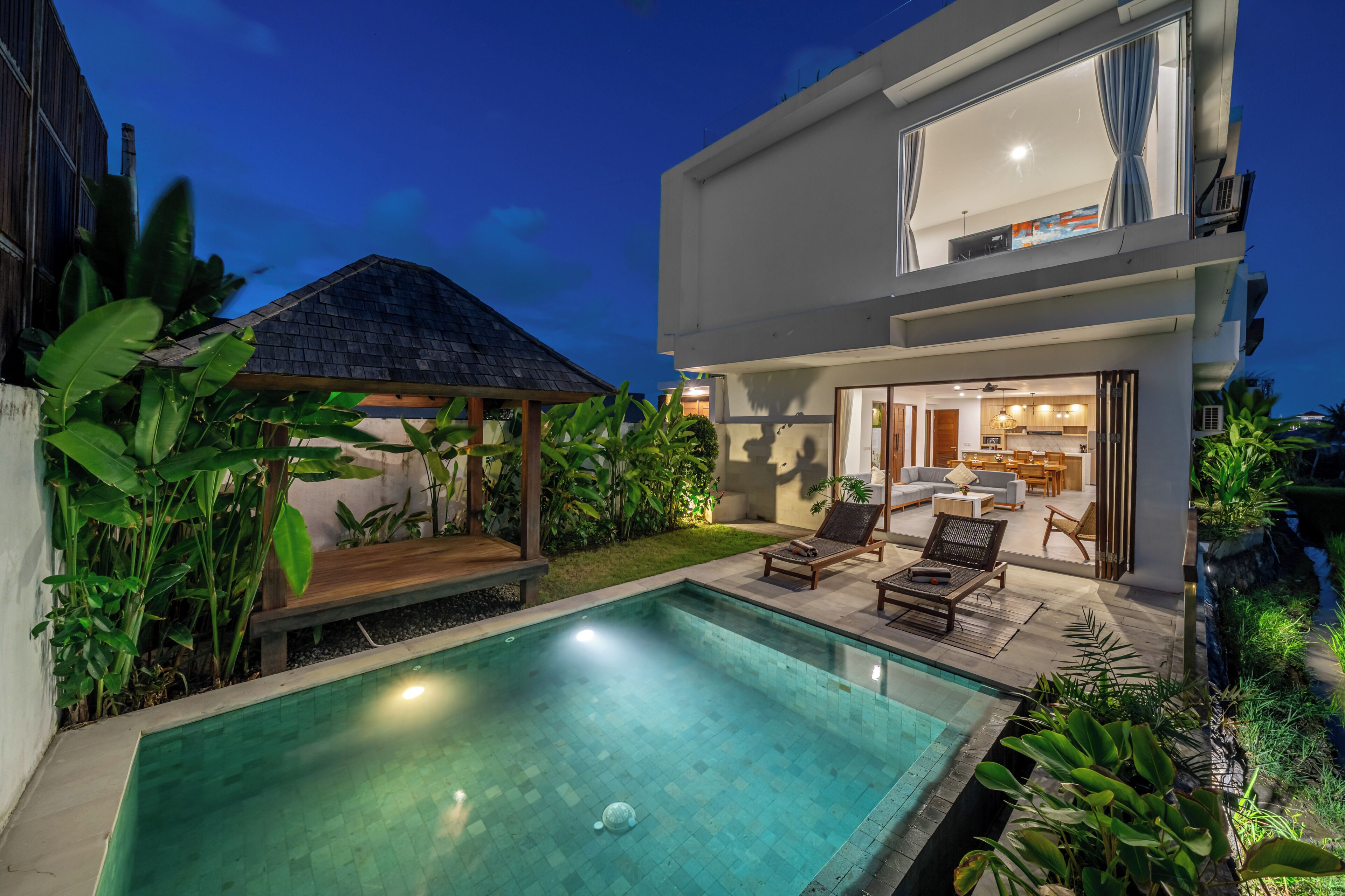 Deluxe-villa - 3 soveværelser - privat pool - udsigt til have | Pool | Udendørs pool