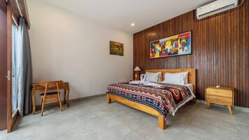 Design Villa, 2 Bedrooms, Private Pool | In-room safe, WiFi (free), bed sheets