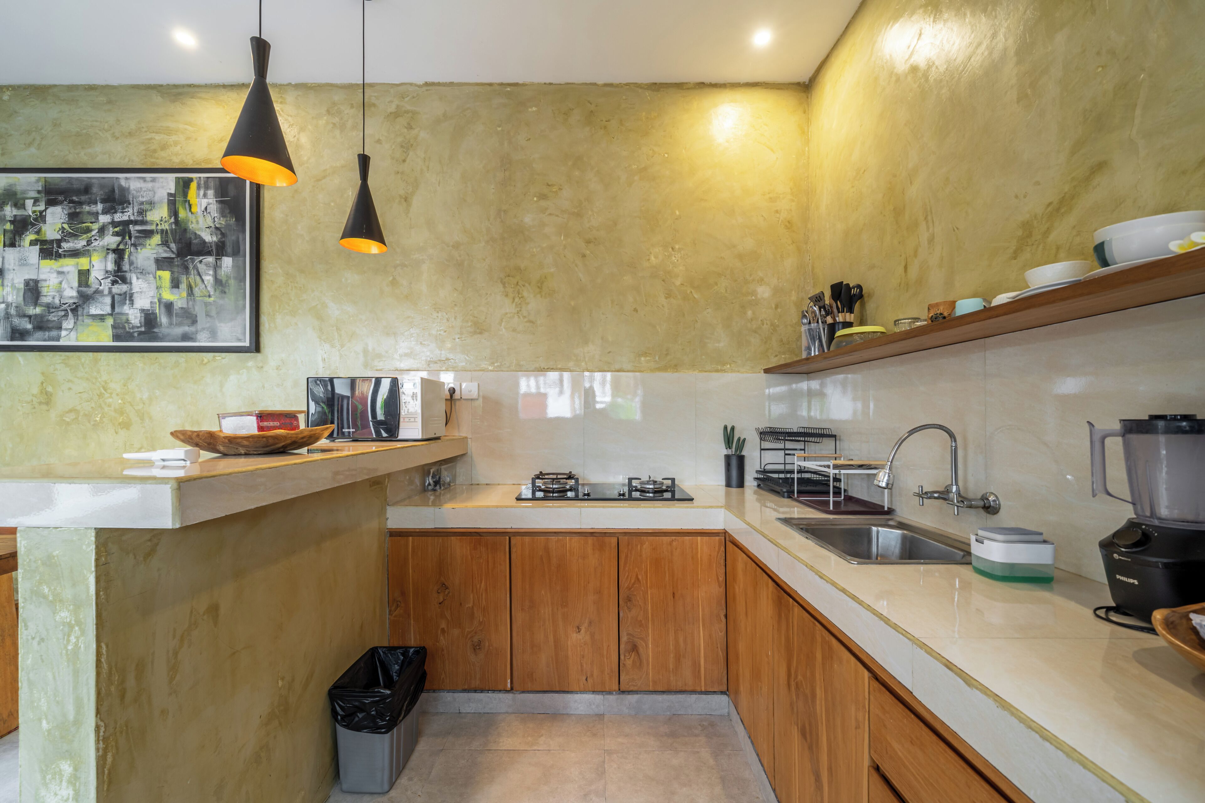 Villa de diseñador, 2 habitaciones, alberca privada | Cocina privada