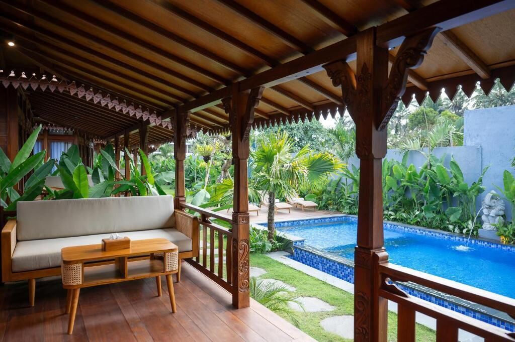 Vila standard, 1 cama King | Piscina