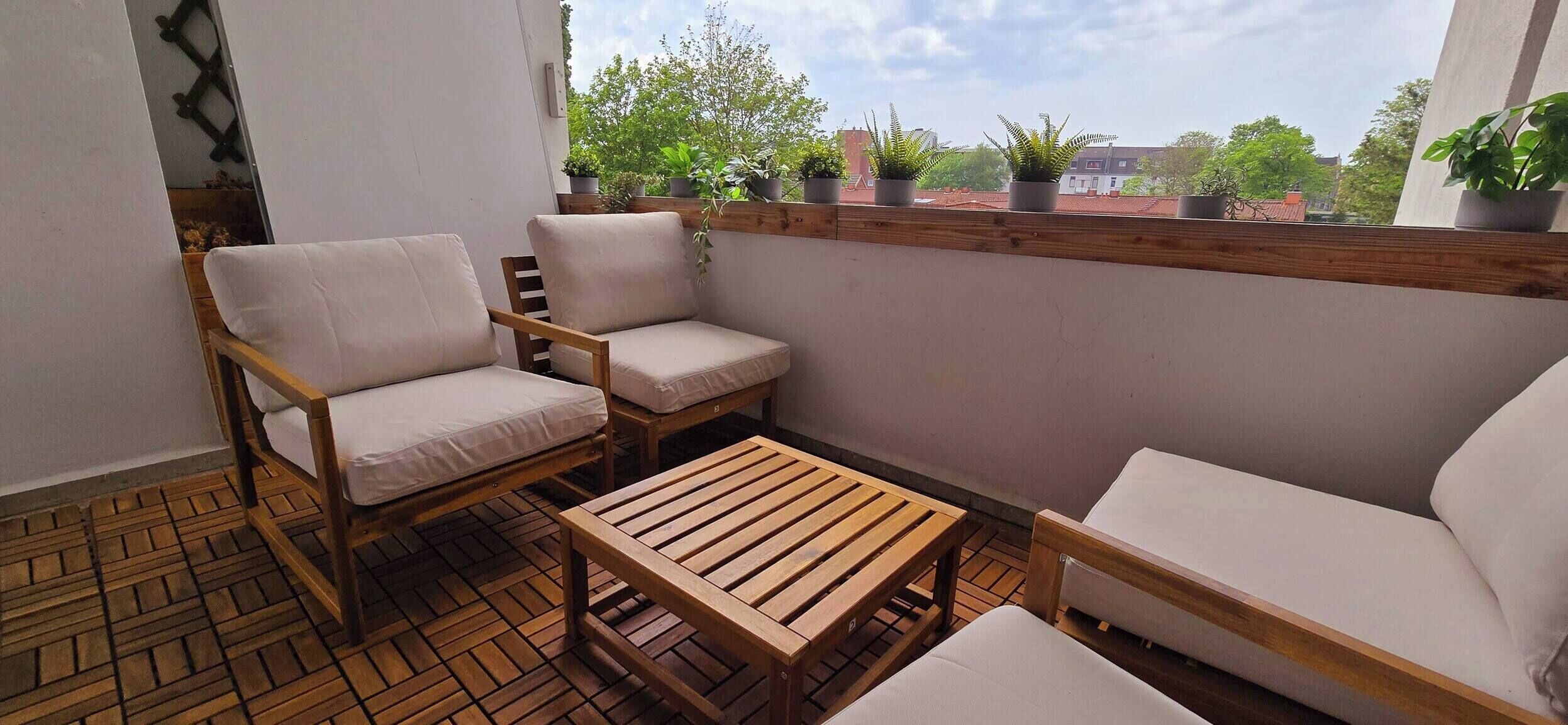 Apartment, 3 Schlafzimmer, Balkon | Balkon
