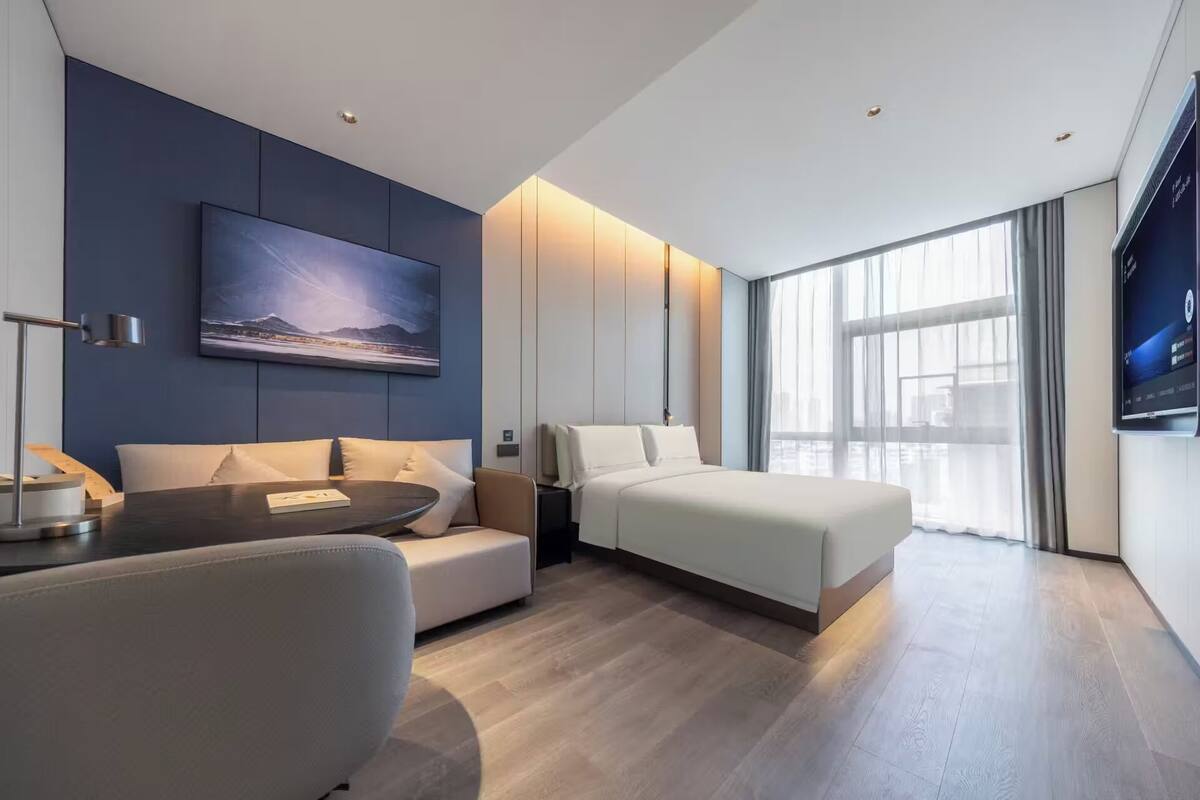 Executive-Doppelzimmer, 1 King-Bett, mit Bad, Stadtblick | Hochwertige Bettwaren, Daunenbettdecken