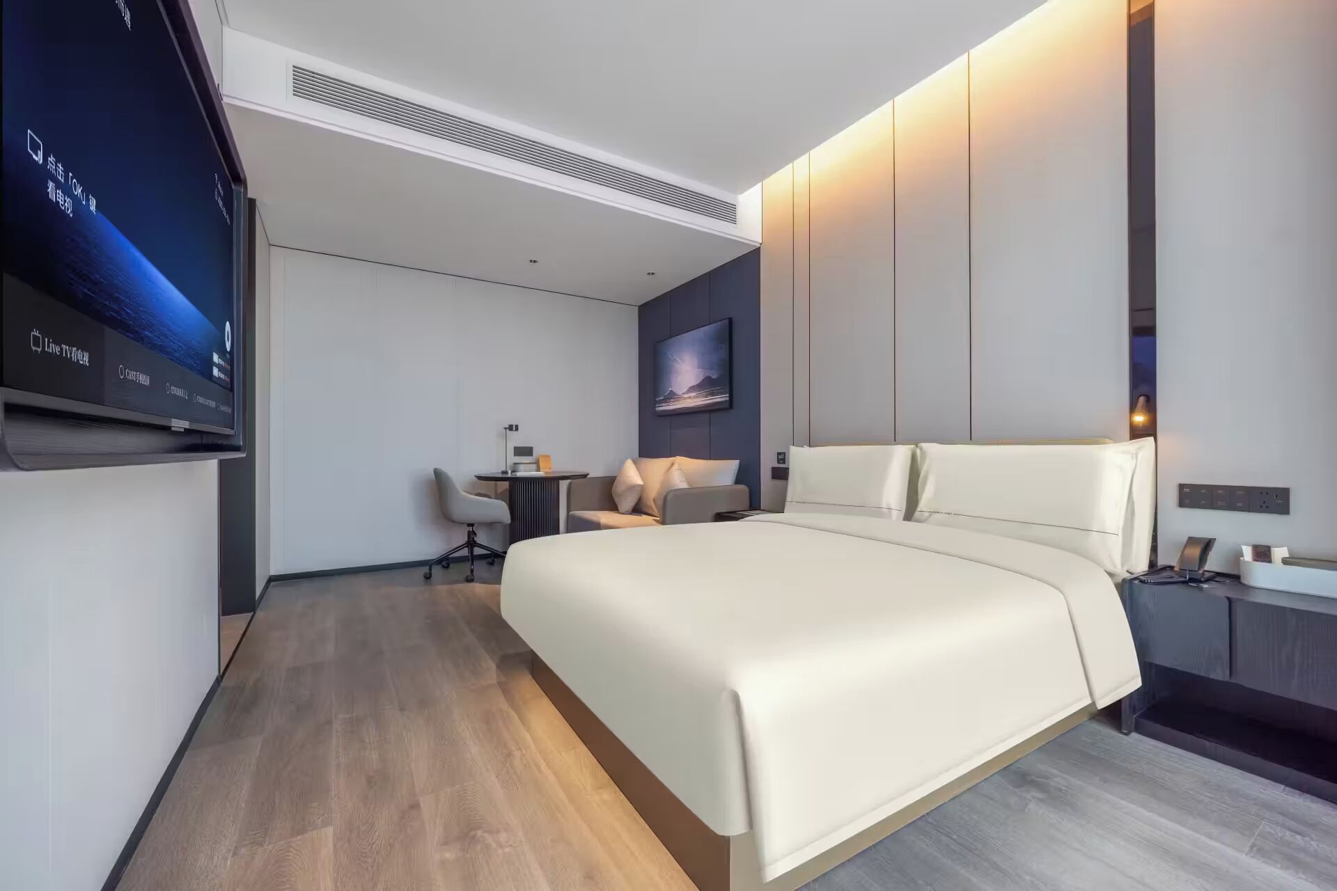 Executive-Doppelzimmer, 1 King-Bett, mit Bad, Stadtblick | Hochwertige Bettwaren, Daunenbettdecken