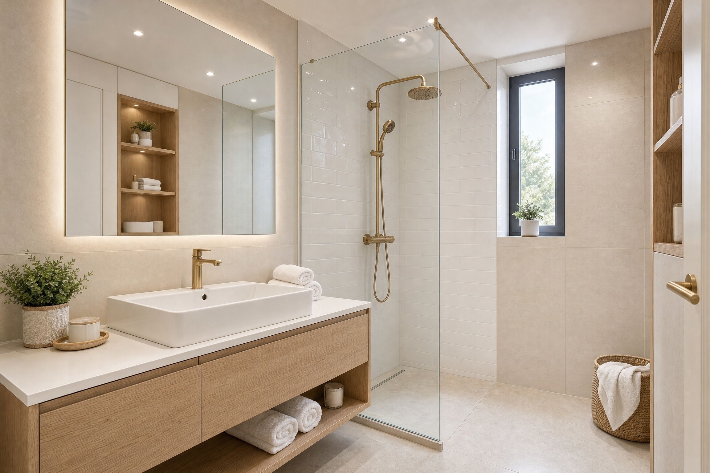 Duschwanne, Whirlpool, kostenlose Toilettenartikel