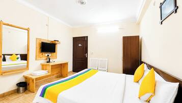 Habitación Deluxe doble | Ropa de cama hipoalergénica, escritorio, sistema de insonorización