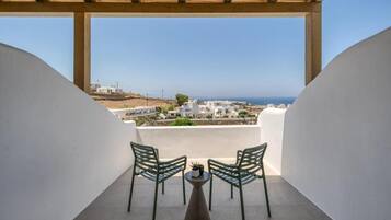 Deluxe Double Room, Balcony, Sea View | Terrace/patio