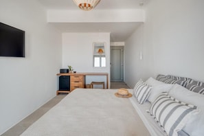 Deluxe Double Room, Balcony, Sea View | In-room safe, iron/ironing board, WiFi (free) - Ostria View Resort (Mykonos)