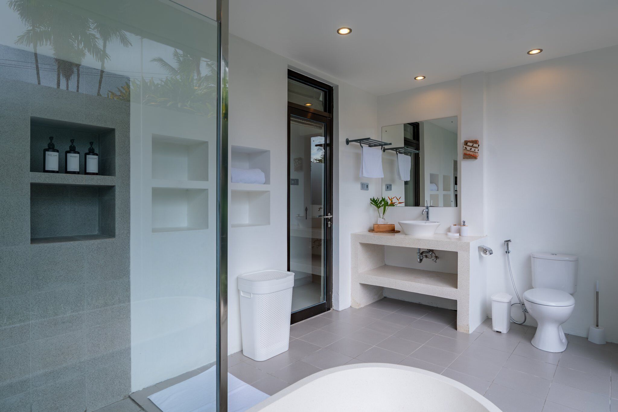 Villa | Baño | Artículos de higiene personal gratuitos, bidé, toallas y jabón