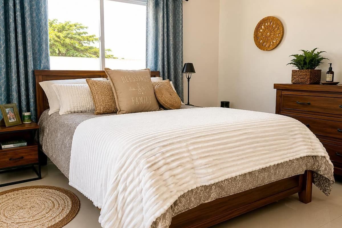 Family Quadruple Room, Garden View | Desk, iron/ironing board (on request), free WiFi