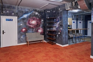 Living area - Gagarin Capsule Hotel  (Almaty)
