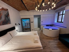 Blackout drapes, iron/ironing board, WiFi (free) - Rybaki Sauna & Jacuzzi Apartament (Poznań)