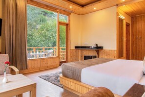Kamar Mewah, balkon, pemandangan gunung | Setrika/meja setrika dan Wi-Fi gratis