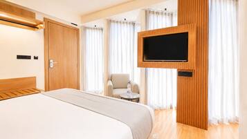 Premium-Zimmer | Minibar, Schreibtisch, laptopgeeigneter Arbeitsplatz, kostenloses WLAN