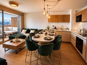 Interior - Apartment for 8 people - 2 garages - Exceptional view (Huez)