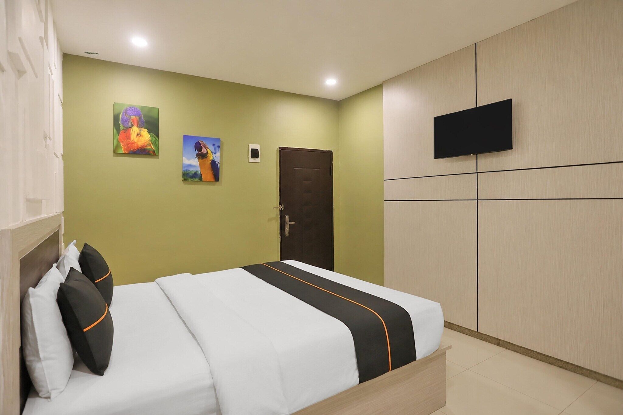 1 slaapkamer, een bureau, gratis wifi, beddengoed