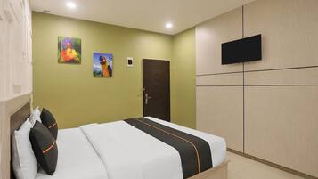 1 slaapkamer, een bureau, gratis wifi, beddengoed