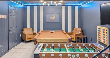 Ski & Golf Close A-Frame Chalet w/ Hot Tub + Sauna + Firepit + Game Room