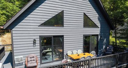 Ski & Golf Close A-Frame Chalet w/ Hot Tub + Sauna + Firepit + Game Room