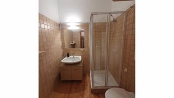 Shower, bidet, toilet paper