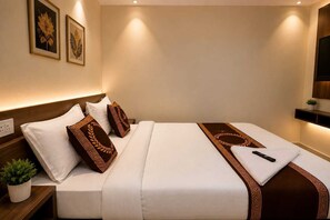 Habitación doble Deluxe | Escritorio, espacio para trabajar con laptop y wifi gratis 