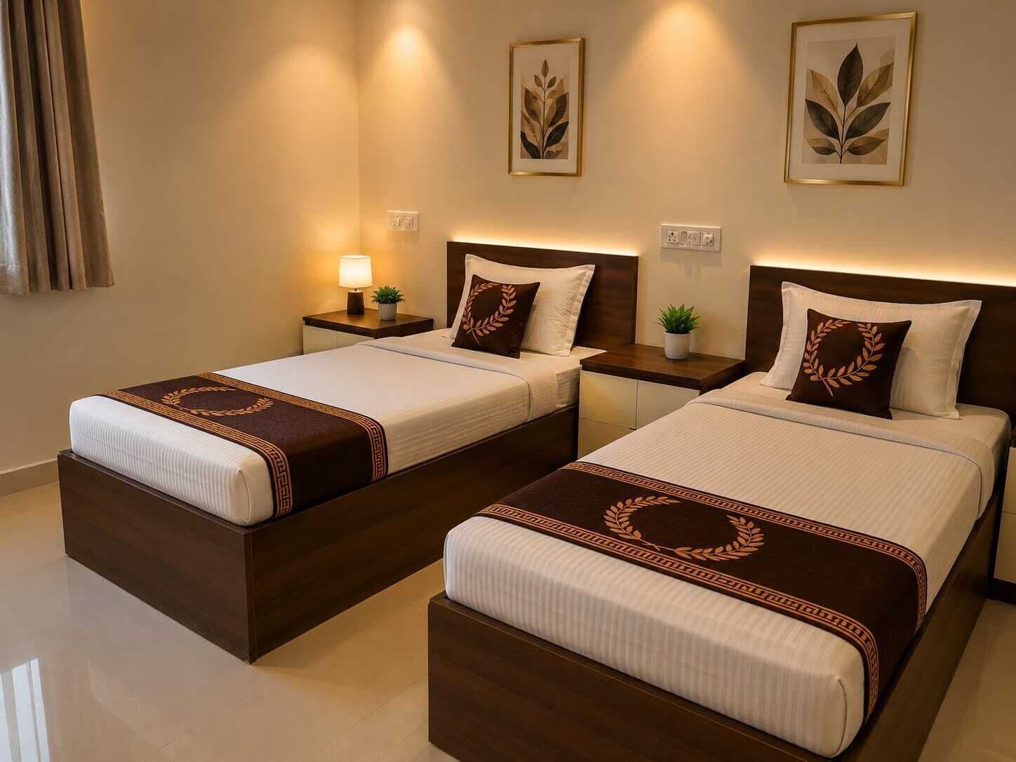 Habitación doble Deluxe | Escritorio, espacio para trabajar con laptop y wifi gratis 