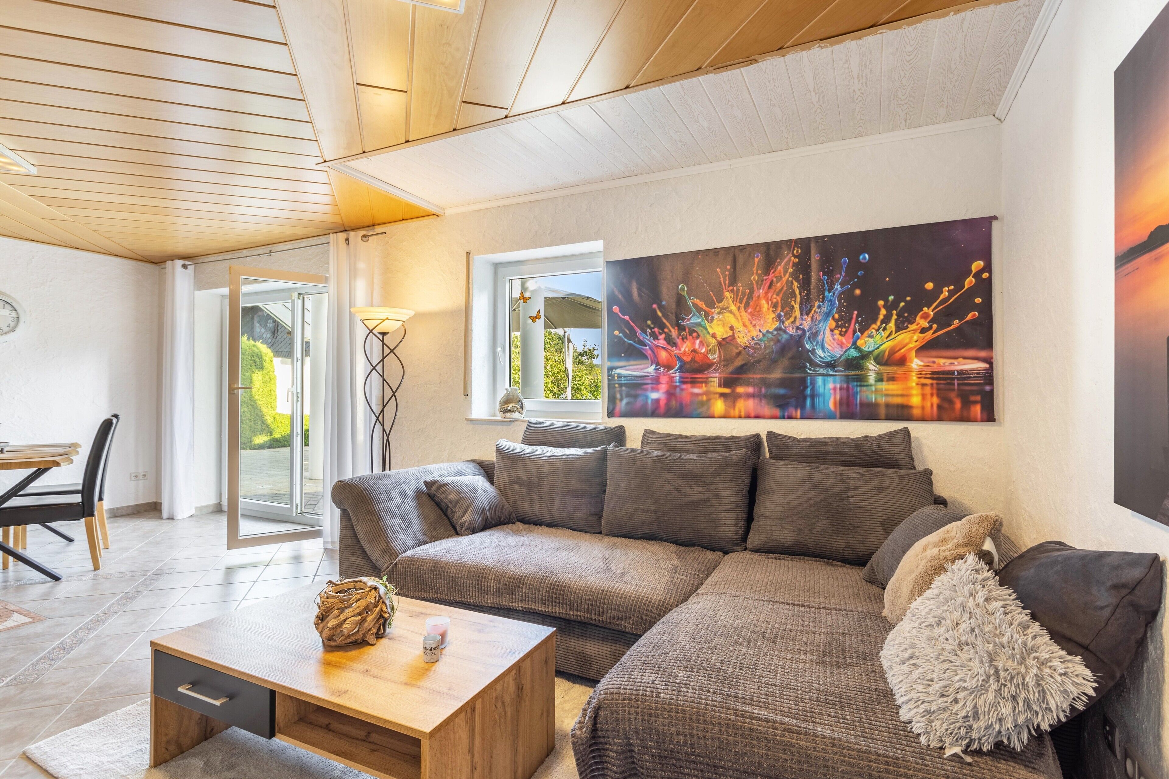 Fernseher, Kamin