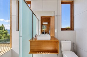 Bathroom - Cabin With hot tub and Mountain View Vst030 (Anitapolis)