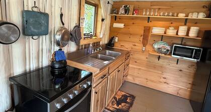 The Reel Moose Retreat. A River front cabin meant for kayaking and fly fishing.