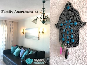 Apartamento familiar, 2 habitaciones, vistas a la piscina | Interior