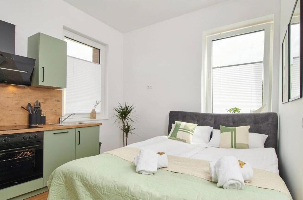 1 Schlafzimmer, Reisekinderbett, kostenloses WLAN, Bettwäsche