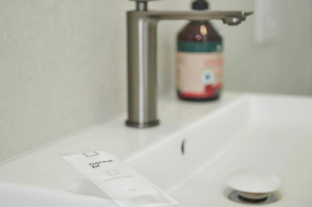 Douche, séchoir à cheveux, serviettes fournies, savon