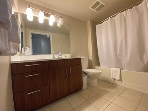 Hair dryer, towels
