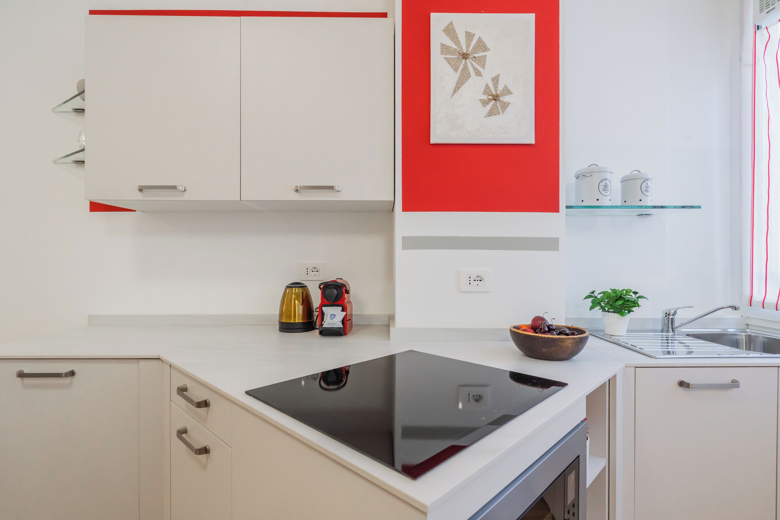 Apartment (1 Bedroom) | Private kitchen | Espresso maker, stovetop, dishwasher, electric kettle