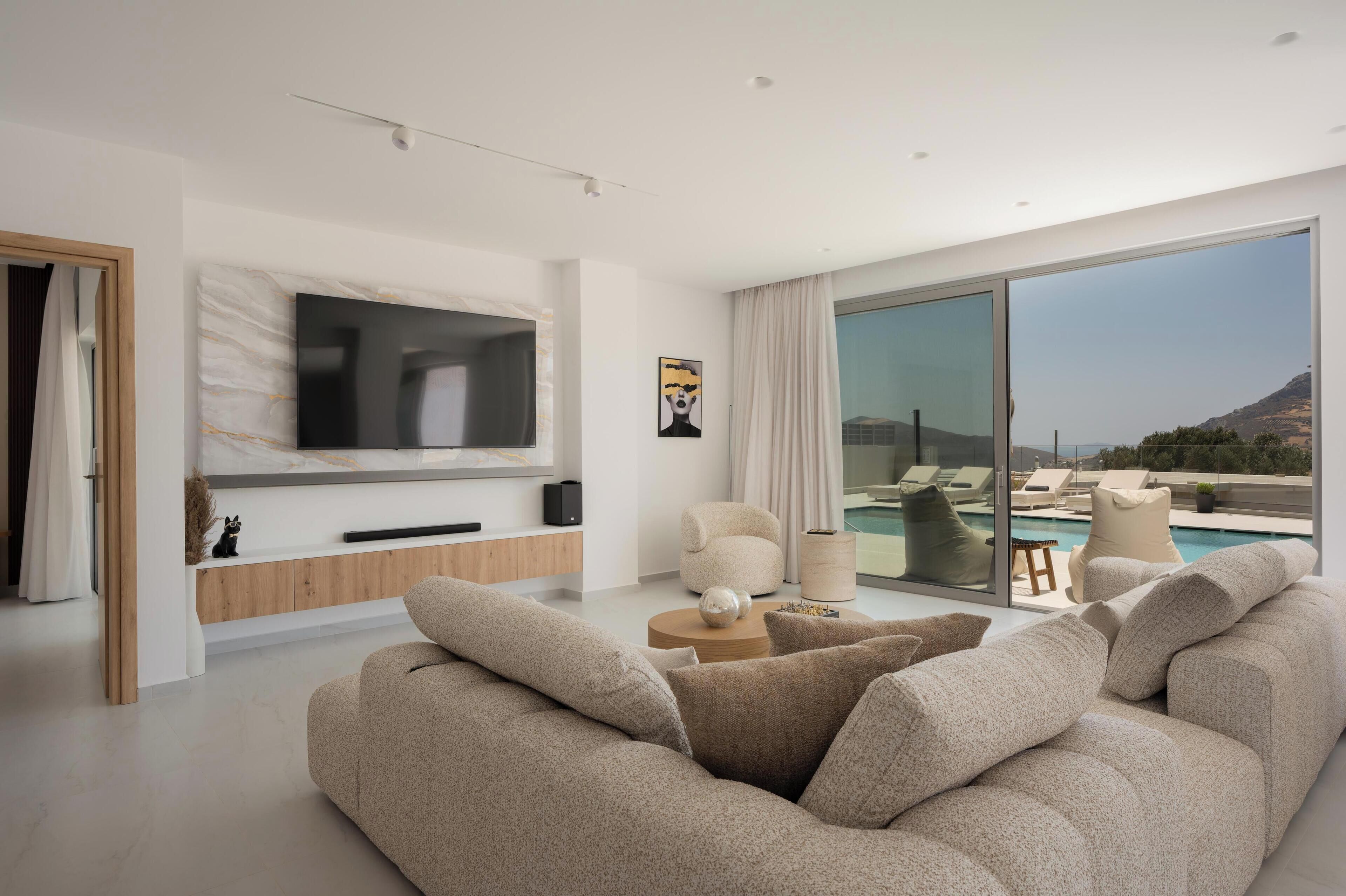 Villa, vue montagne | Coin séjour