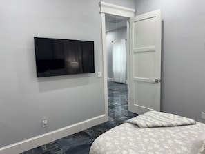 Blackout drapes, iron/ironing board, WiFi (free)