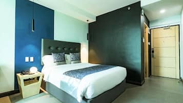 In-room safe, soundproofing, WiFi (free), bed sheets