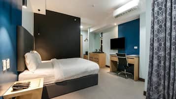 In-room safe, soundproofing, WiFi (free), bed sheets