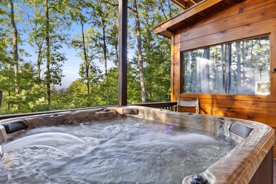 Views for Miles Outdoor Fireplace Hot Tub