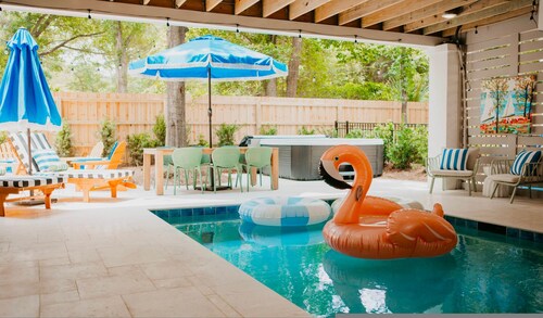 Hilton Head 6BR Sleeps 18 Pool Hot Tub Firepit
