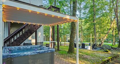 Forest Retreat Hot Tub-fire Pit-pool Table