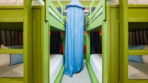 A bunk bed room with a blue canopy. - Scottsdale Retreat Pool Pickleball Spa (Scottsdale)