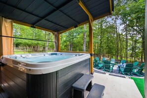 Unclassified image, 5 of 78, button - Modern Peaks Hot Tub Sauna Theatre Room (McGaheysville)