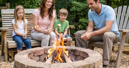 Mountain Views Hot Tub Arcade Game Firepit