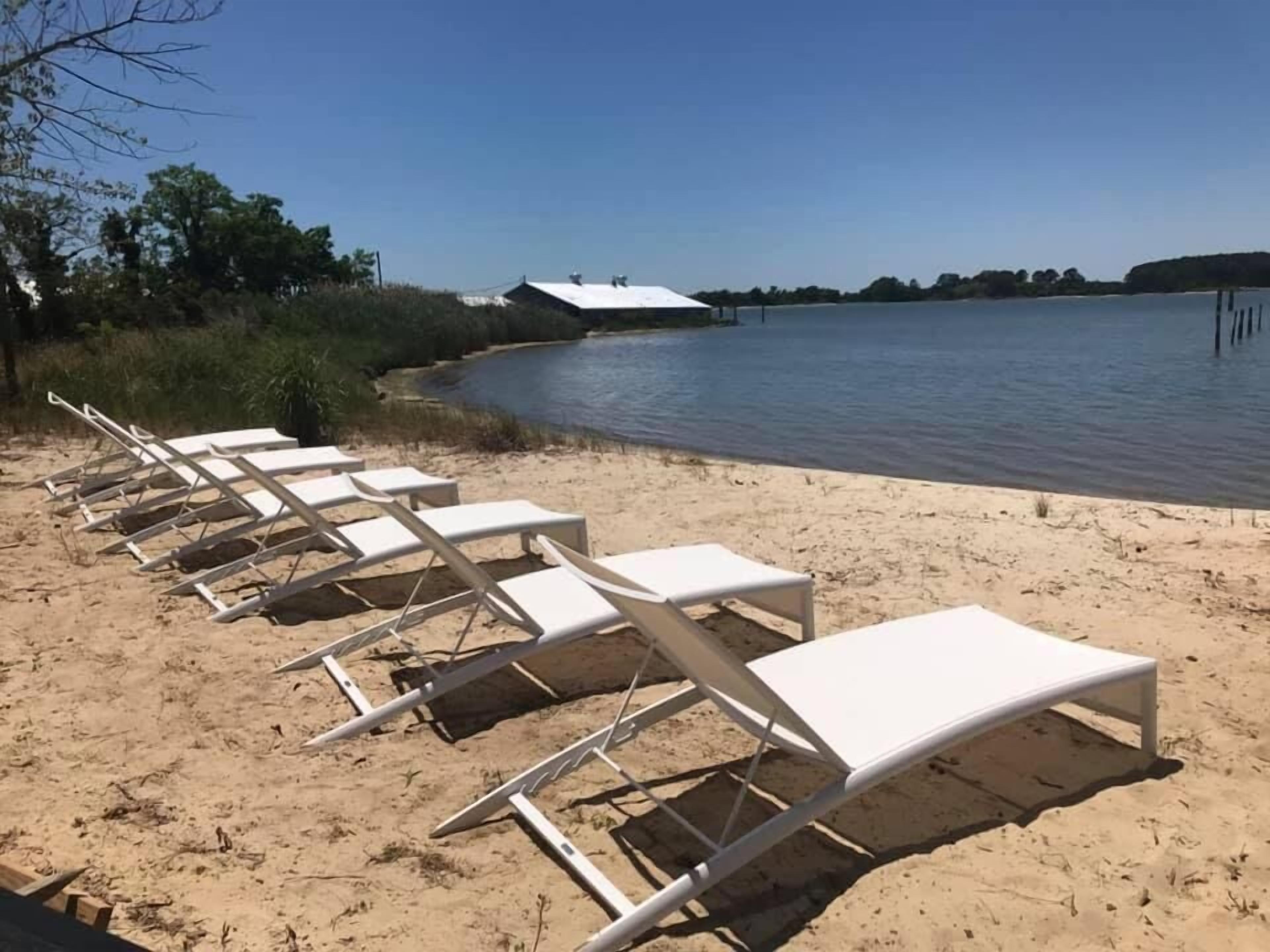 Private beach