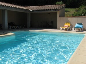 Pool - Holiday Home 'Gite Piscine Et Vue Imprenable' with Private Pool, Private Terrace and Wi-Fi (Sainte-Camelle)