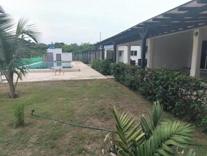 Property grounds - Detached House (3) Facing the Community Pool, with Pedestrian Access to the Beach (Punta Chame)
