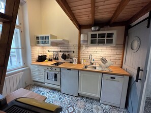 Private kitchen - Modern Karlín Loft III Old Town Walk III Elevator (Hlavní město Praha)